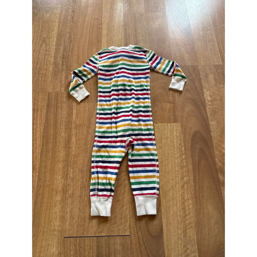 HANNA ANDERSSON gender neutral Kids Striped Long Sleeve Pajama One-Piece